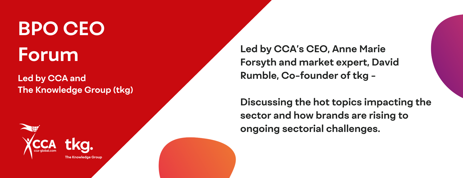 CCA | CCA BPO CEO Forum - Latest session coming up...